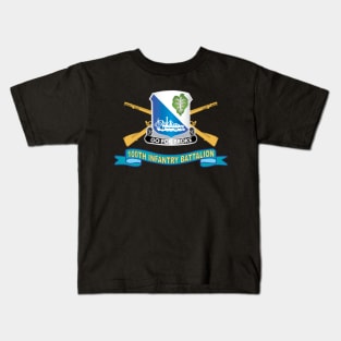 100th Infantry Battalion w Br - SSI - Ribbon X 300 Kids T-Shirt